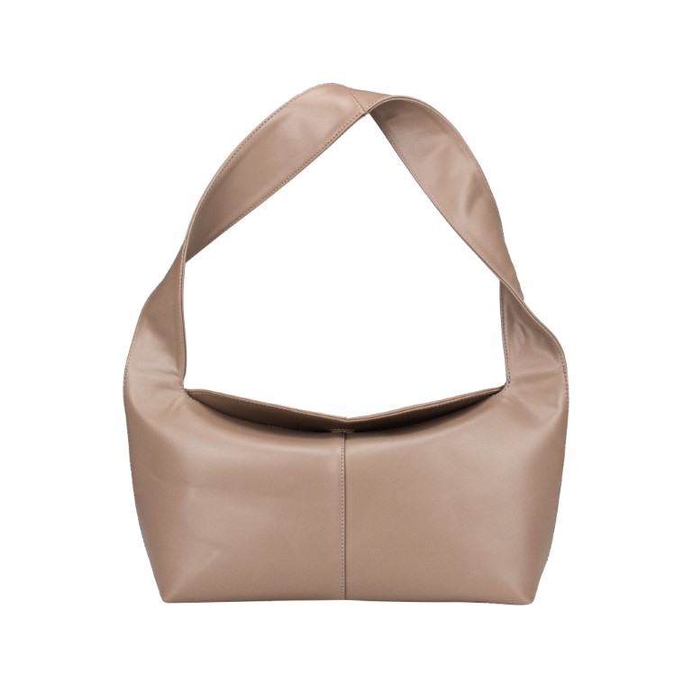 کیف زنانه چرم طبیعی Oval مدل 108 رنگ کرم