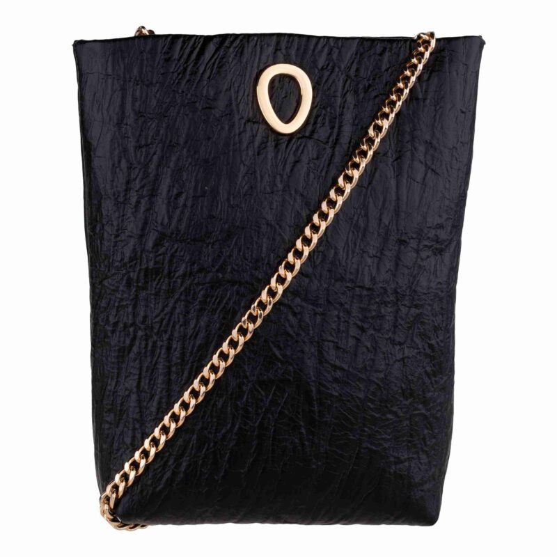 کیف زنانه چرم طبیعی Oval مدل 106 رنگ مشکی