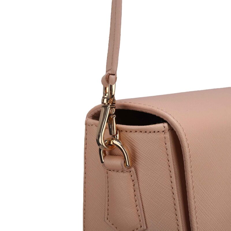 کیف زنانه چرم طبیعی Oval مدل 107 رنگ صورتی