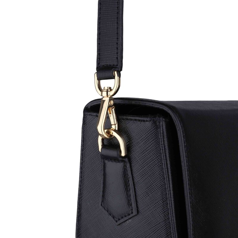 کیف زنانه چرم طبیعی Oval مدل 107 رنگ مشکی