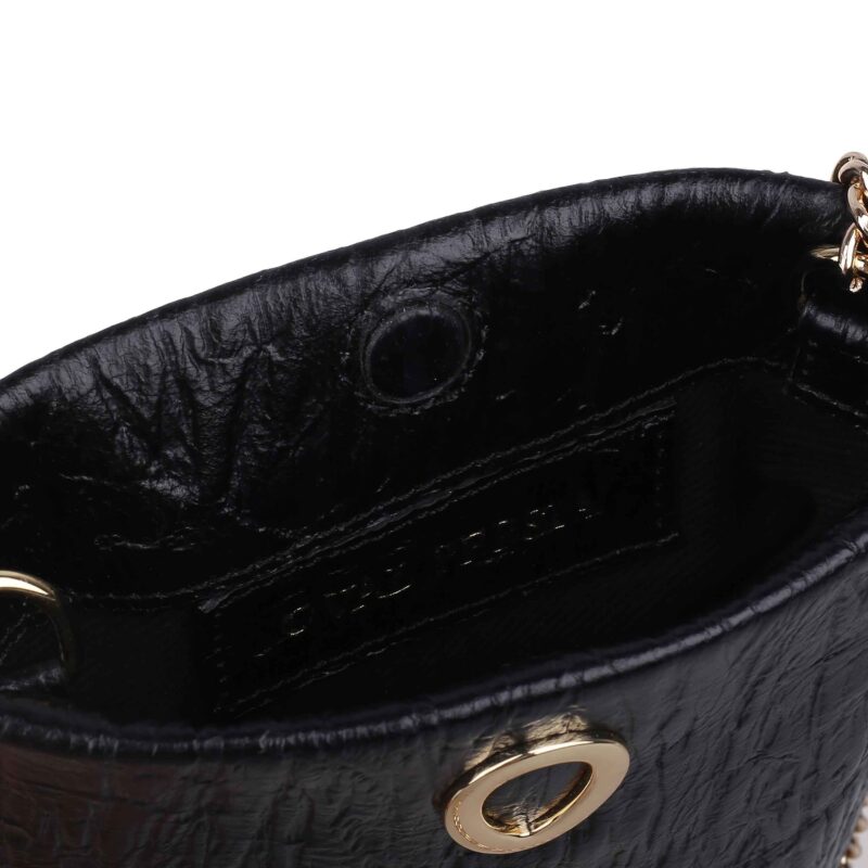 کیف زنانه چرم طبیعی Oval مدل 106 رنگ مشکی