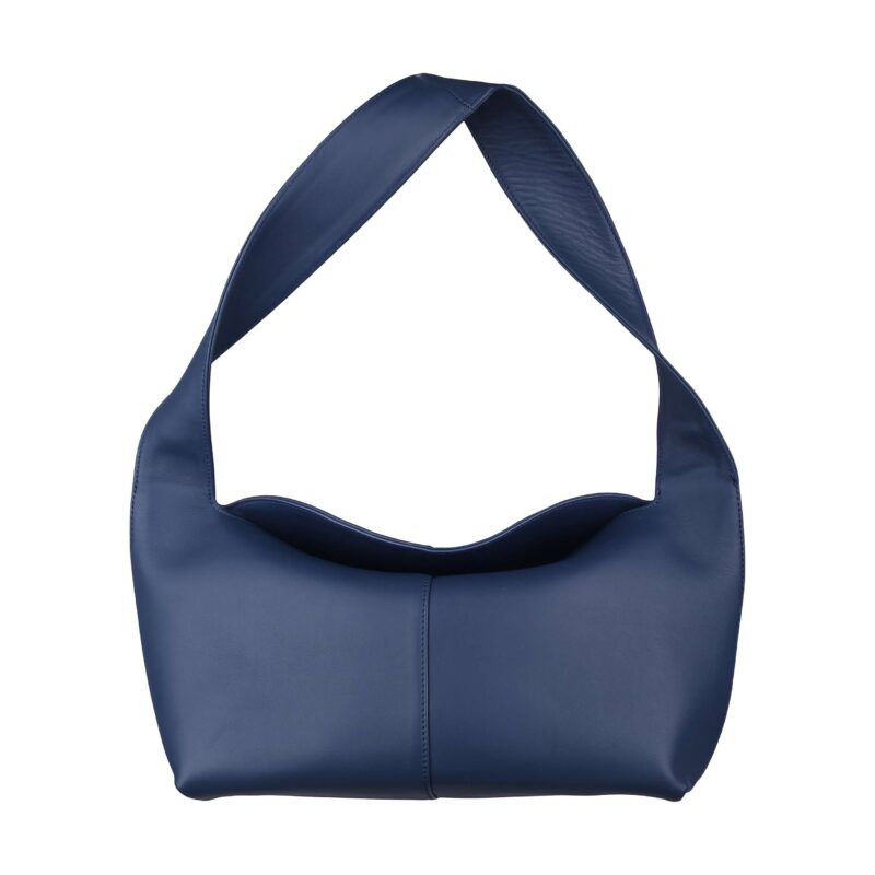 کیف زنانه چرم طبیعی Oval مدل 108 رنگ سرمه ای