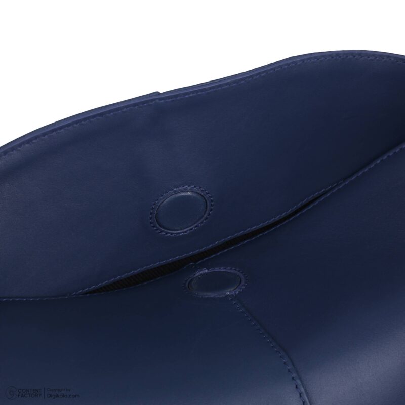 کیف زنانه چرم طبیعی Oval مدل 108 رنگ سرمه ای