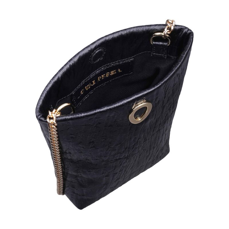 کیف زنانه چرم طبیعی Oval مدل 106 رنگ مشکی