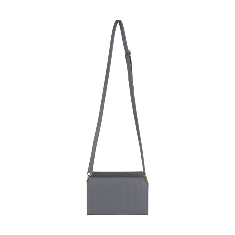 کیف زنانه چرم طبیعی Oval مدل 110 رنگ طوسی