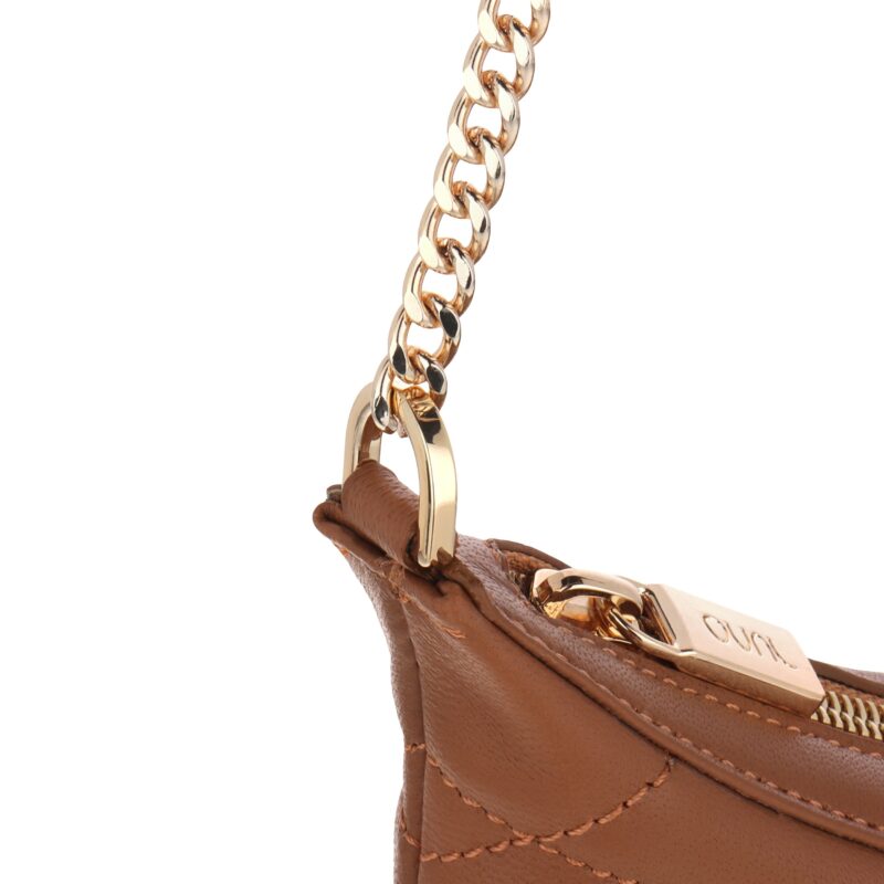 کیف زنانه چرم طبیعی Oval مدل 109 رنگ شتری