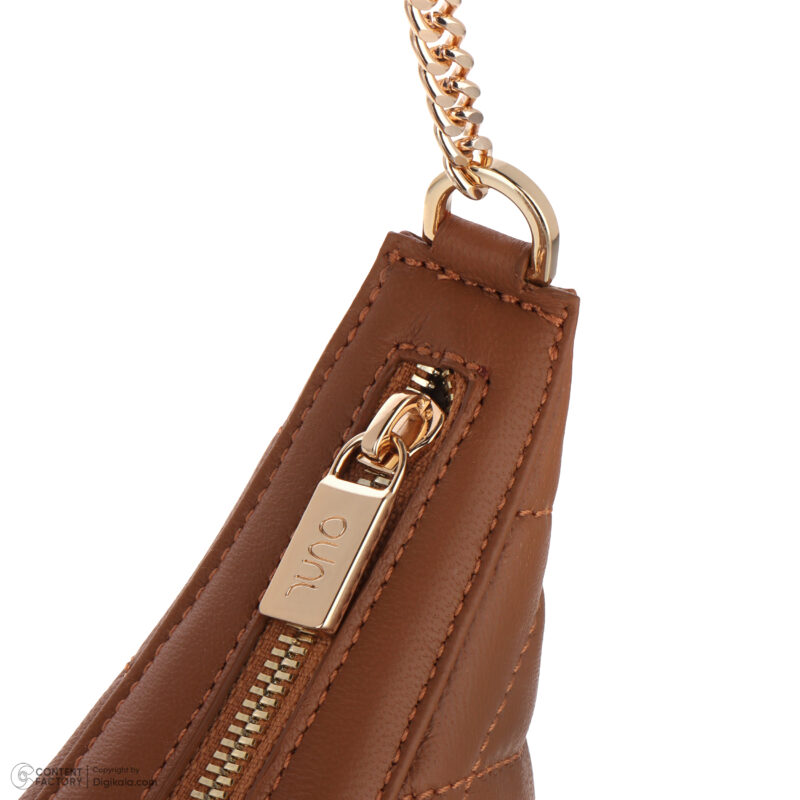 کیف زنانه چرم طبیعی Oval مدل 109 رنگ شتری