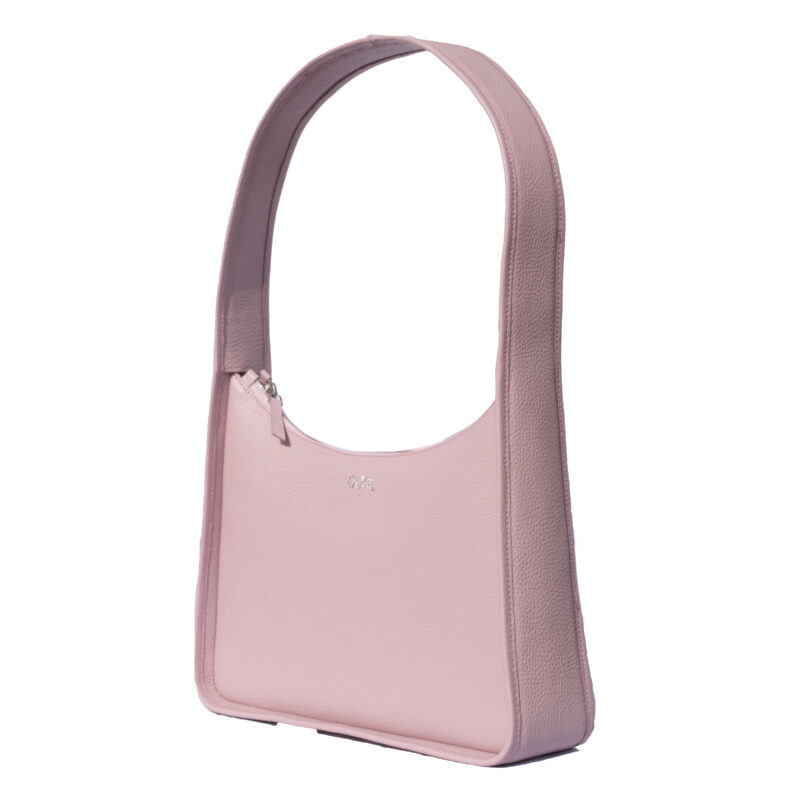 کیف زنانه چرم طبیعی Oval مدل 117 رنگ یاسی