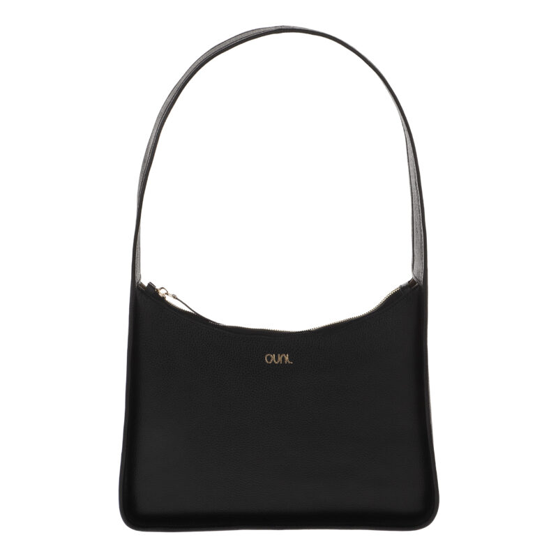 کیف زنانه چرم طبیعی Oval مدل 117 رنگ مشکی