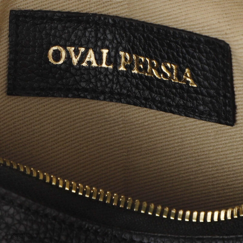 کیف زنانه چرم طبیعی Oval مدل 117 رنگ مشکی