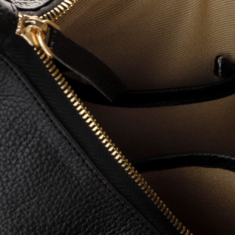 کیف زنانه چرم طبیعی Oval مدل 117 رنگ مشکی