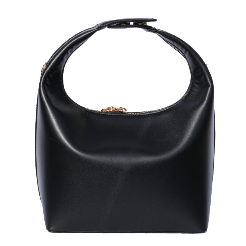 کیف زنانه چرم طبیعی Oval مدل 118 رنگ مشکی