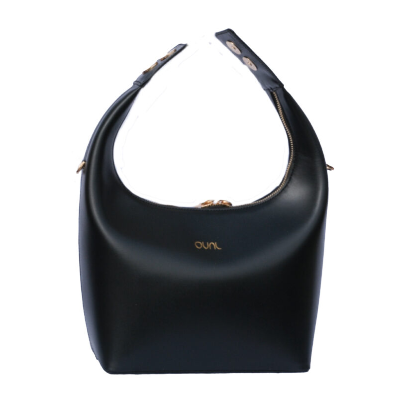 کیف زنانه چرم طبیعی Oval مدل 118 رنگ مشکی