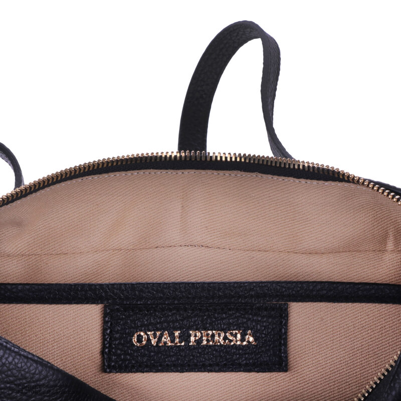 کیف زنانه چرم طبیعی Oval مدل 119 رنگ مشکی